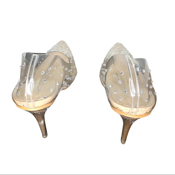 Missguided Clear Rhinestone Pumps 💎 - Picture 4 of 5